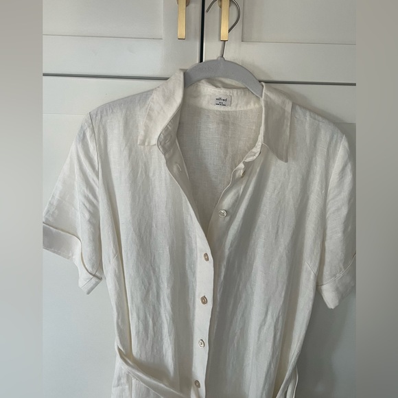 Aritzia Wilfred Eleta Linen Midi Dress 2XS - Picture 6 of 12